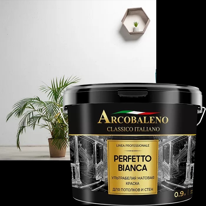 Perfetto Bianca матовая краска для потолков (9 кг)