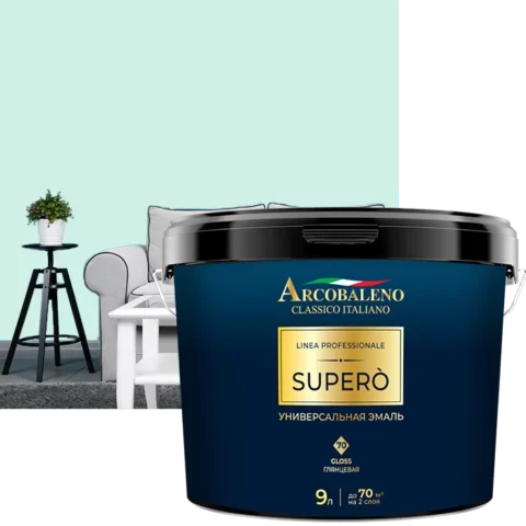 Superò 70 Gloss универсальная глянцевая эмаль (9 кг) — DecorStore Актау