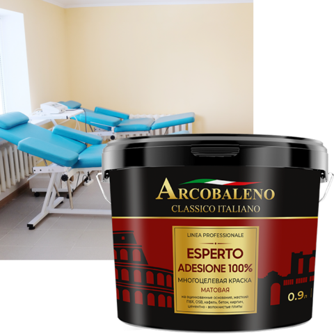 Esperto Adesione 100% многоцветная краска матовая (2,7 кг) — DecorStore Актау